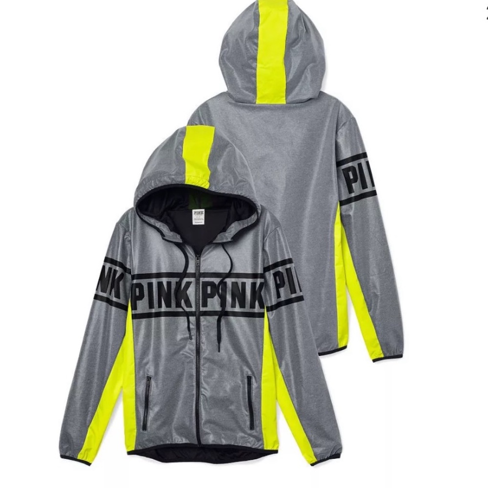 PINK VS Anorak neon yellow/ grey - Picture 5 of 6